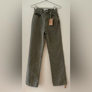 NWT The Reformation Wilder High Rise Wide Leg Jeans in Vintage Kalamata